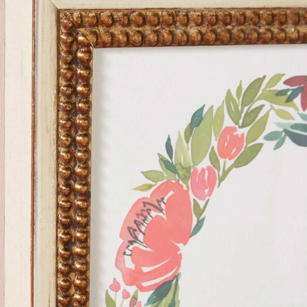 Anthropologie Floral Letter M Wall Art — Multicolor